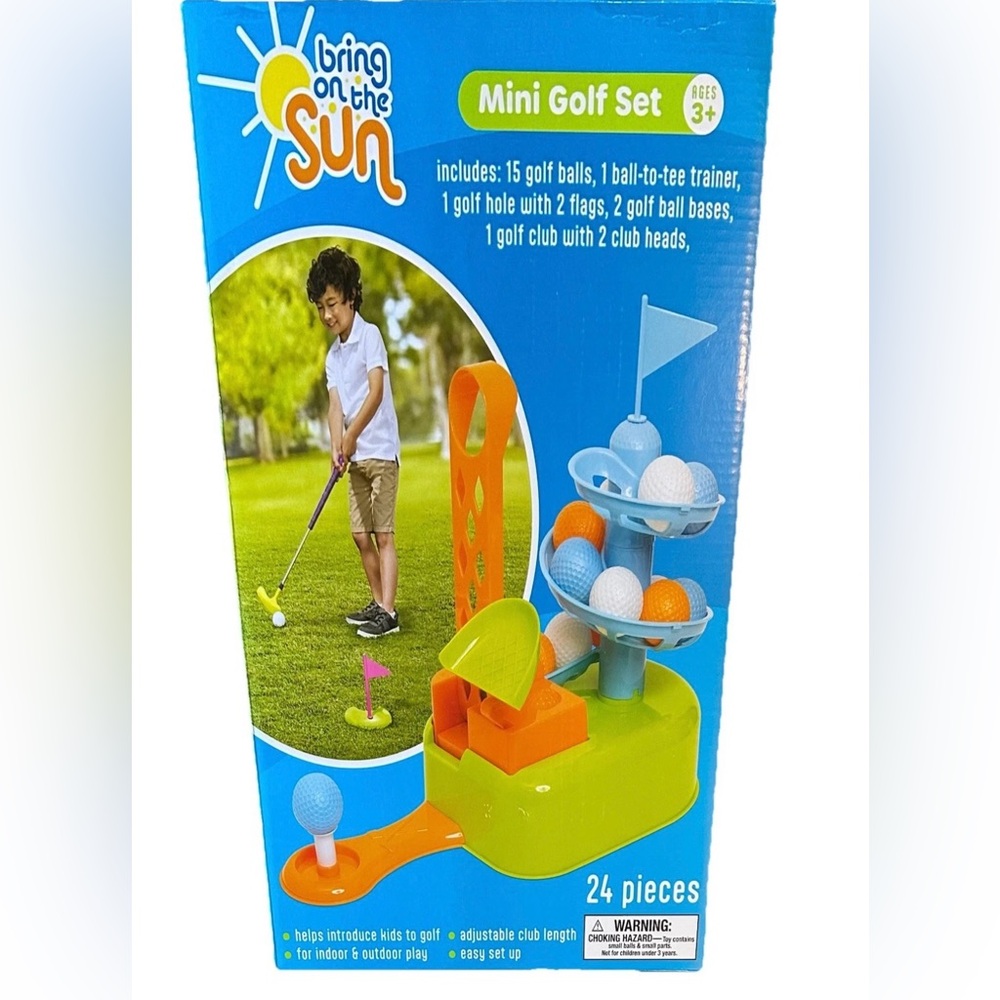 Kids Toddler Mini Golf Set Indoor Outdoor Toy. Teach Them At A Young Age